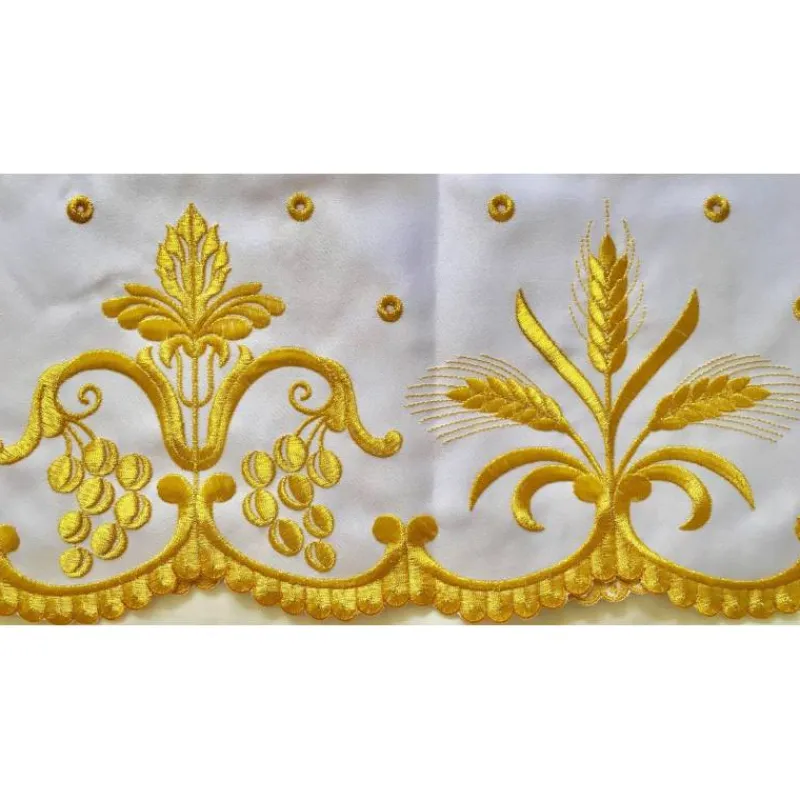 New Articles Religieux JP nappe d'autel brodée dorée