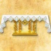 Best Sale Articles Religieux JP nappe d'autel brodée mariale