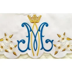 Discount Articles Religieux JP nappe d'autel brodée mariale