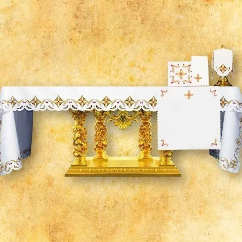 Sale Articles Religieux JP nappe d'autel brodée motir freligieux