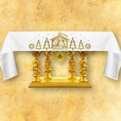 Hot Articles Religieux JP nappe d'autel brodée noël