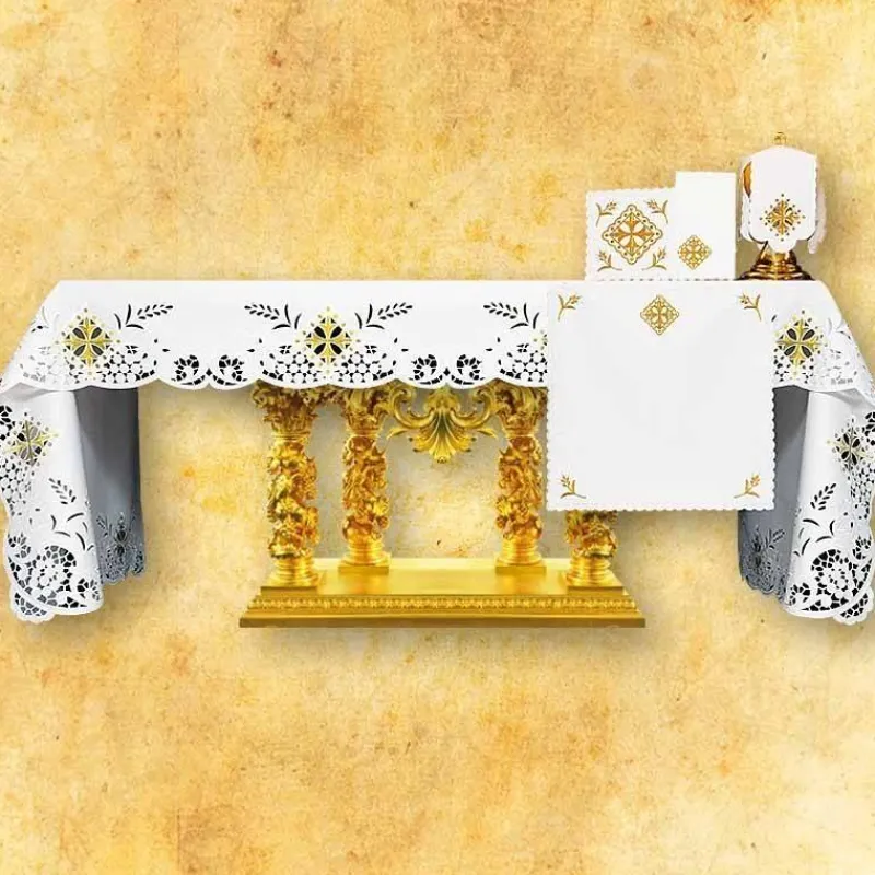 Shop Articles Religieux JP nappe d'autel brodée pour messe