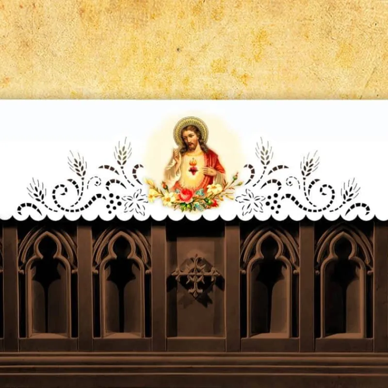 Flash Sale Articles Religieux JP Nappe d'autel- Cœur Jésus