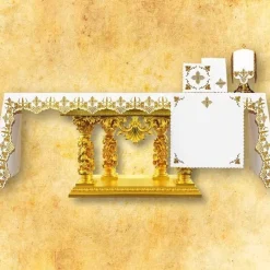 Shop Articles Religieux JP nappe d'autel dorée pour messe