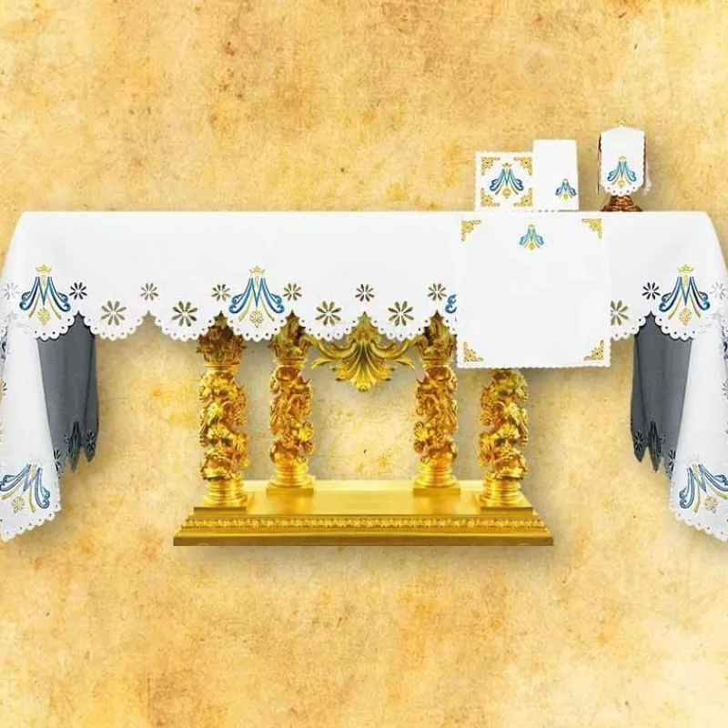 Outlet Articles Religieux JP nappe d'autel mariale pour église