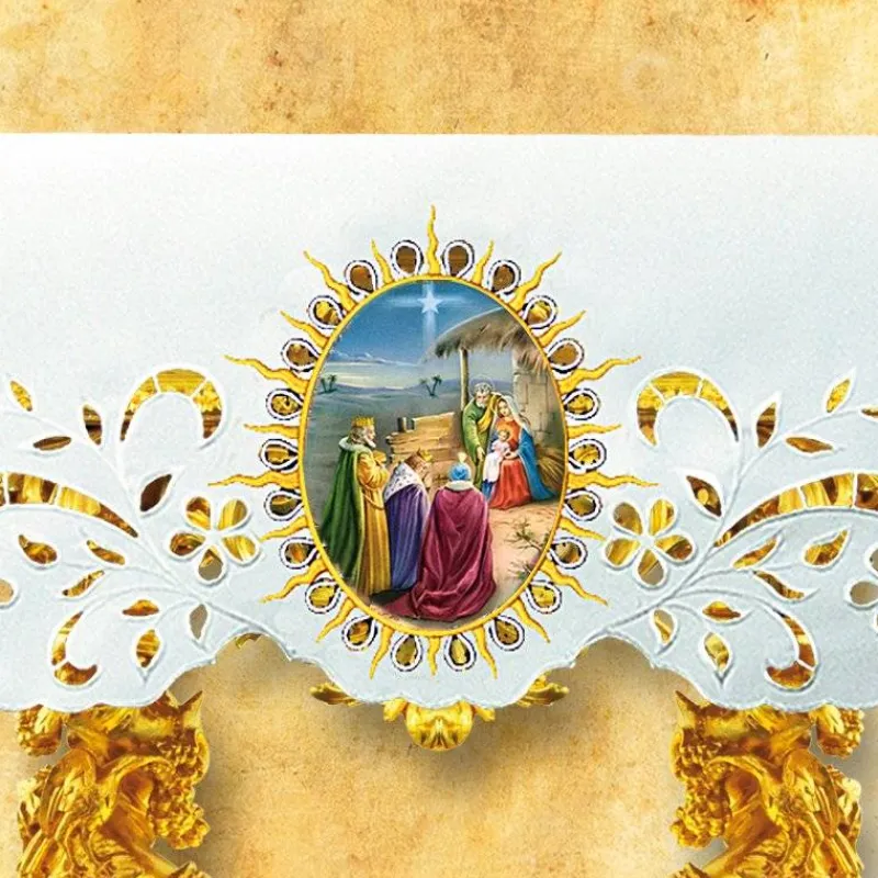Clearance Articles Religieux JP Nappe d'autel - Noël 4 -