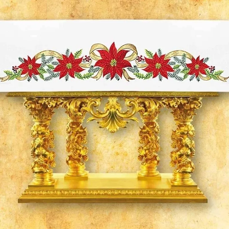 Flash Sale Articles Religieux JP nappe d'autel pour église avec motif Noël