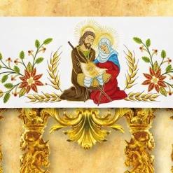Fashion Articles Religieux JP nappe d'autel pour église avec motif Noël
