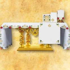 Best Articles Religieux JP nappe d'autel pour église avec motif Roses