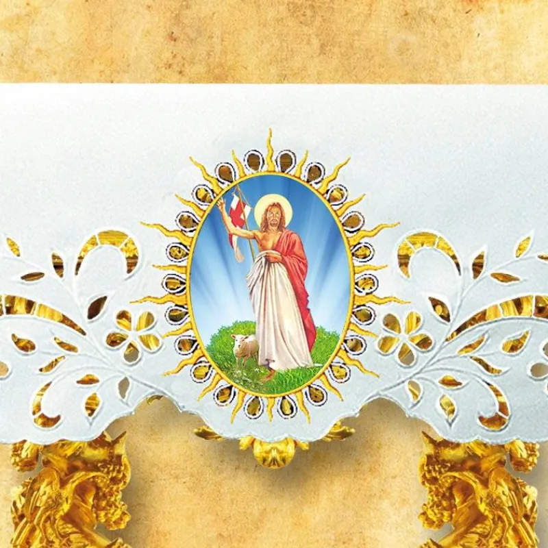 Best Articles Religieux JP Nappe d'autel - Pâques 5 -