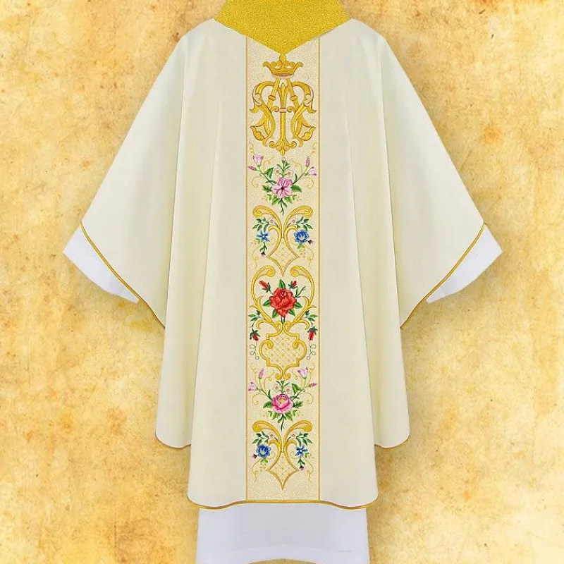 New Articles Religieux JP prima fiori chasuble liturgique