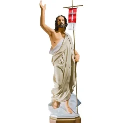 Fashion Articles Religieux JP résurrection statue jésus christ pour procession