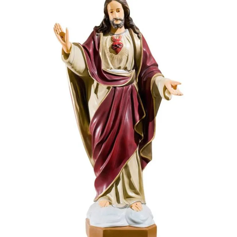 Sale Articles Religieux JP sacre cœur statue