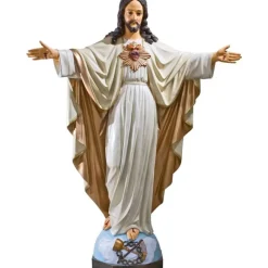 New Articles Religieux JP Sacre Cœur Statue Jésus Christ