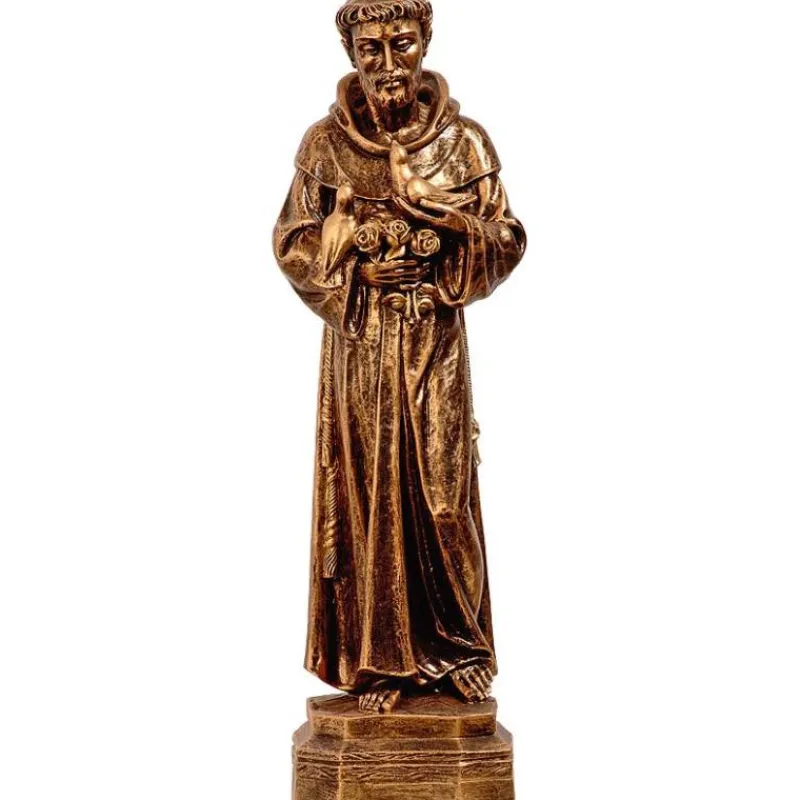 Store Articles Religieux JP saint françoise avec pigeons petit statue