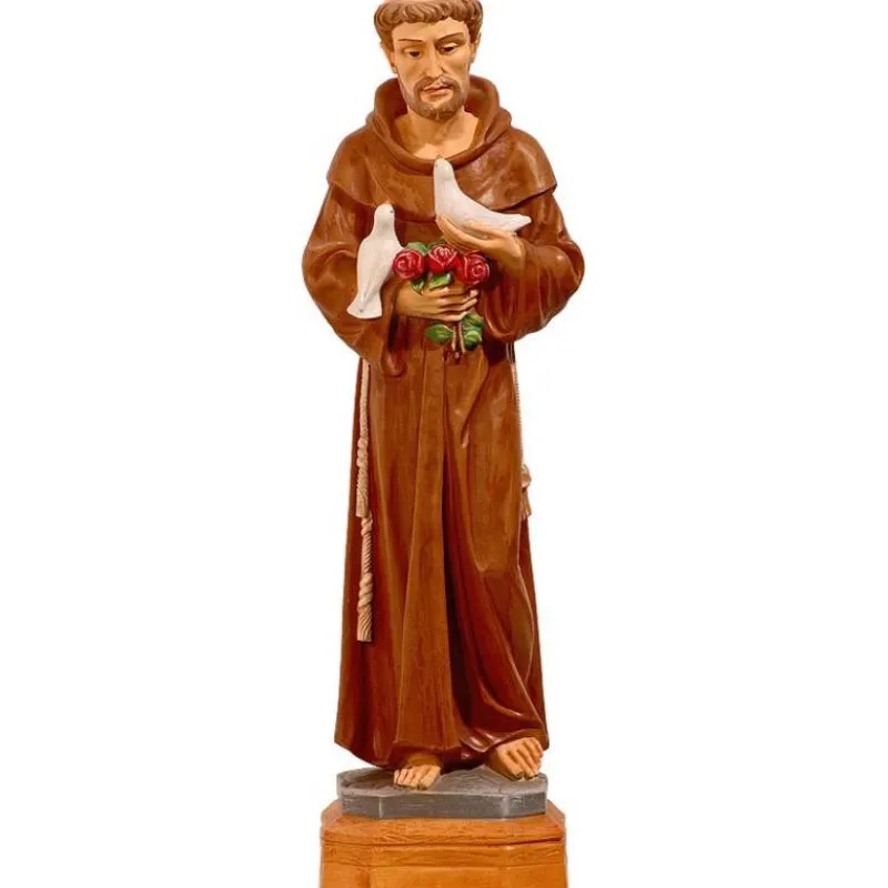 Store Articles Religieux JP saint françoise avec pigeons petit statue