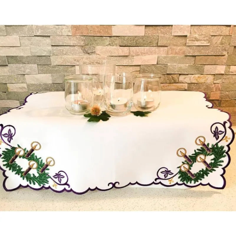Clearance Articles Religieux JP serviette d'autel avent