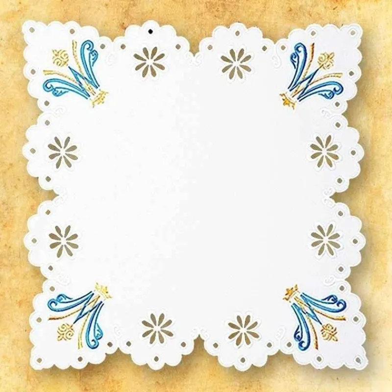 Flash Sale Articles Religieux JP serviette d'autel brodée mariale