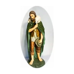 Online Articles Religieux JP statue berger avec agneau pour crèche noël