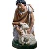 New Articles Religieux JP statue berger avec agneau pour crèche noël