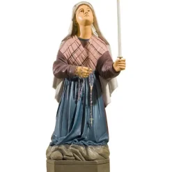 Shop Articles Religieux JP statue notre dame de lourdes avec sainte bernadette