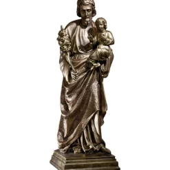 Sale Articles Religieux JP statue saint Joseph avec enfant et lis