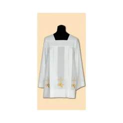Best Sale Articles Religieux JP Surplis de prêtre avec broderie -