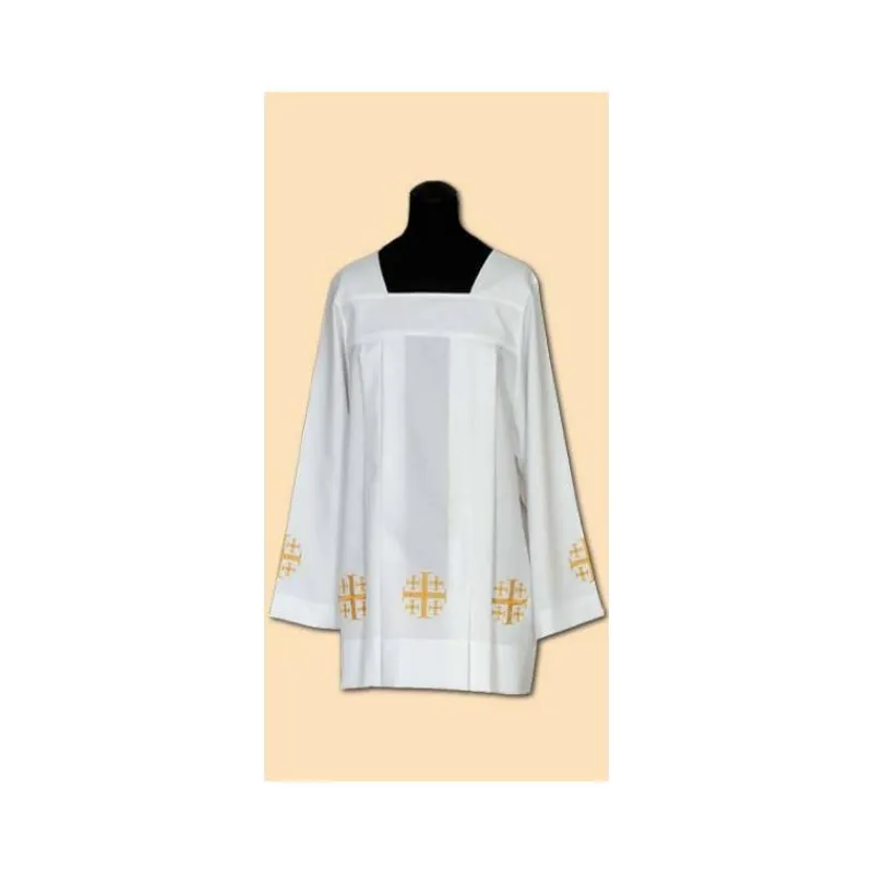 Online Articles Religieux JP Surplis de prêtre avec broderie -