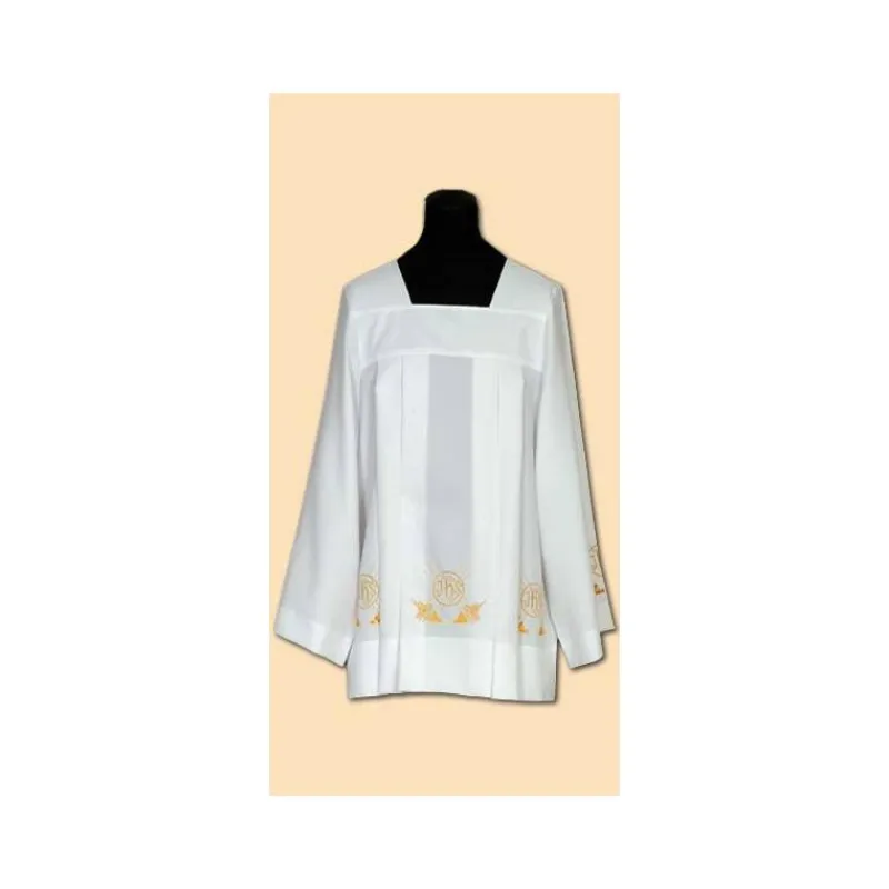 Sale Articles Religieux JP Surplis de prêtre avec broderie -