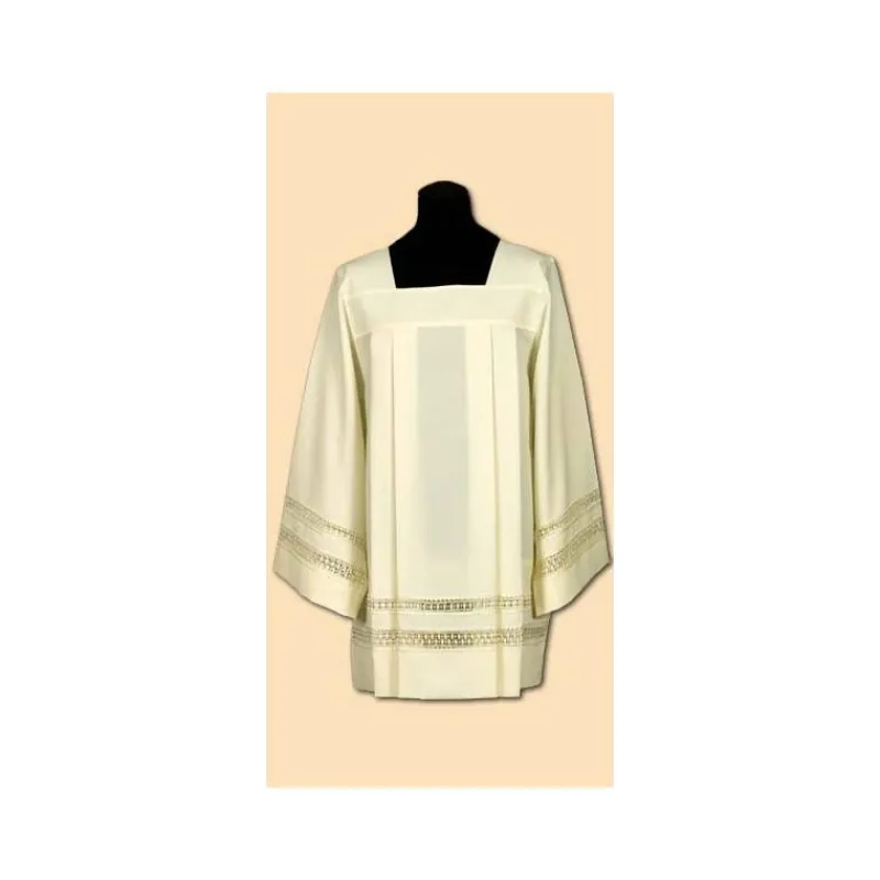 Best Sale Articles Religieux JP Surplis de prêtre avec double bande -