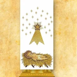Outlet Articles Religieux JP Voile de lutrin pour église avec motif Noël