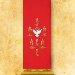 Sale Articles Religieux JP Voile de lutrin rouge Saint Esprit